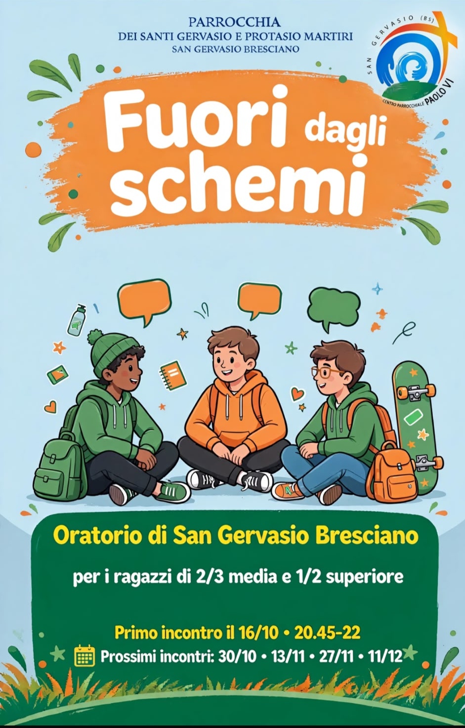 fuori dagli schemi oratorio